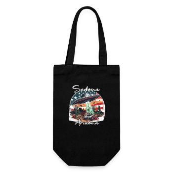 UFO over Sedona, Arizona - Gift Bag for Bottles - black - Front
