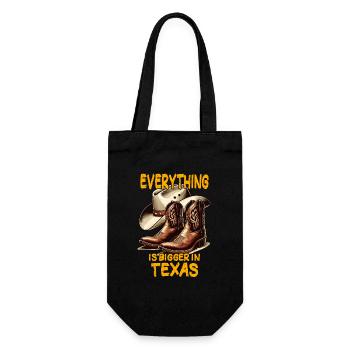 Large cowboy shoes and hat - Gift Bag for Bottles - black - Front