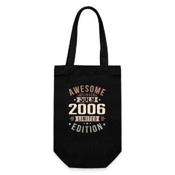 July 2006 Birthday July 2006 Birthday Gift - Gift Bag for Bottles - black - Front