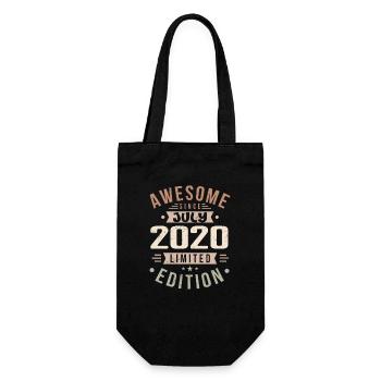 Juli 2020 Geburtstag Juli 2020 Geburtstagsgeschenk - Geschenkbeutel für Flaschen - Schwarz - Vorne