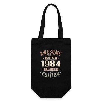 Anniversaire de juillet 1984 Cadeau d'anniversaire de juillet 1984 - Sac à bouteille - noir - Devant
