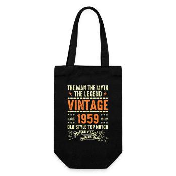 Cadeau Anniversaire 1959 Vintage 1959 Millésime 1959 - Sac à bouteille - noir - Devant