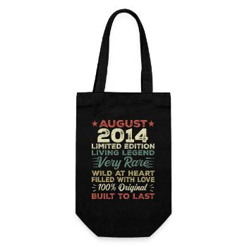 August 2014 - Gift Idea for August 2014 - 2014 - Gift Bag for Bottles - black - Front