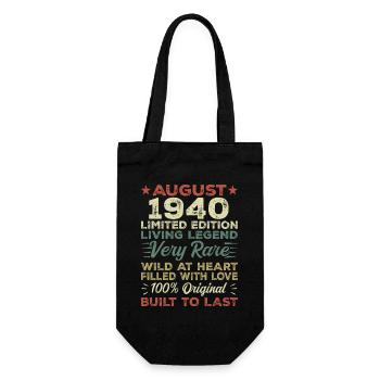 August 1940 - Gift Idea for August 1940 - 1940 - Gift Bag for Bottles - black - Front