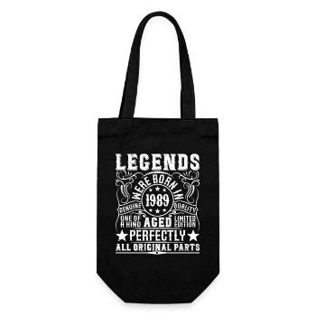 Legendary Since 1989 Birthday 1989 Vintage 1989 - Gift Bag for Bottles - black - Front