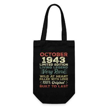 1943 Octobre 1943 Anniversaire Octobre 1943 Original - Sac à bouteille - noir - Devant