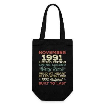 Légende Depuis Novembre 1991 Millésime Novembre 1991 - Sac à bouteille - noir - Devant
