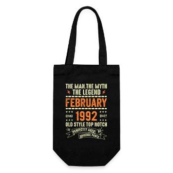 Février 1992 - Février 1992 Anniversaire Février 1992 - Sac à bouteille - noir - Devant