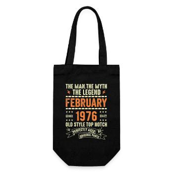 Février 1976 - Février 1976 Anniversaire Février 1976 - Sac à bouteille - noir - Devant