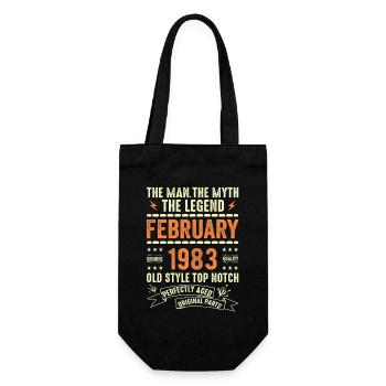 Février 1983 - Février 1983 Anniversaire Février 1983 - Sac à bouteille - noir - Devant