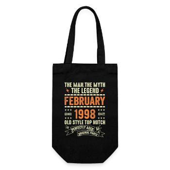 Février 1998 - Février 1998 Anniversaire Février 1998 - Sac à bouteille - noir - Devant