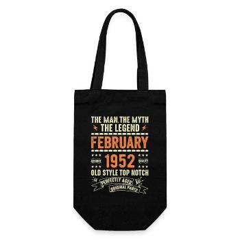 Février 1952 - Février 1952 Anniversaire Février 1952 - Sac à bouteille - noir - Devant