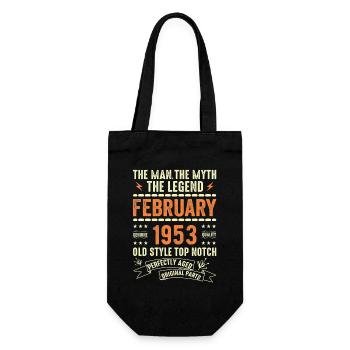 Février 1953 - Février 1953 Anniversaire Février 1953 - Sac à bouteille - noir - Devant