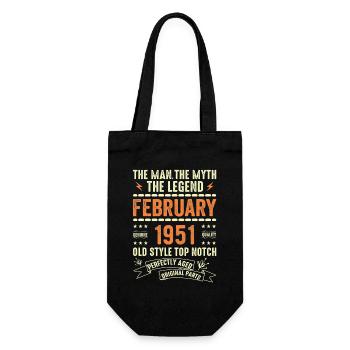 Février 1951 - Février 1951 Anniversaire Février 1951 - Sac à bouteille - noir - Devant