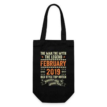Février 2019 - Février 2019 Anniversaire Février 2019 - Sac à bouteille - noir - Devant