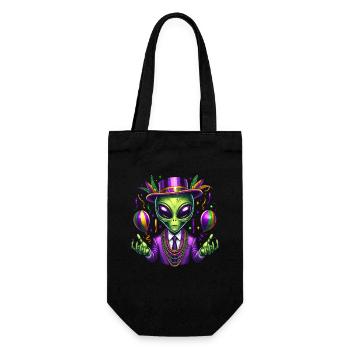 Mardi Gras Alien - Geschenkbeutel für Flaschen - Schwarz - Vorne