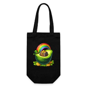 Avocado St. Patrick's Day - Gift Bag for Bottles - black - Front