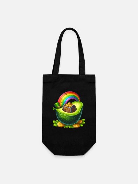 Avocado St. Patricks Day - Geschenkbeutel für Flaschen - Schwarz