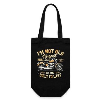 August 1982 August birthday 1982 August 1982 - Gift Bag for Bottles - black - Front