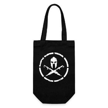 SPARTAN - SPARTACUS - GLADIATOR - Gift Bag for Bottles - black - Front