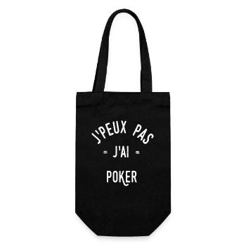 J’peux pas j’ai poker - Sac à bouteille - noir - Devant