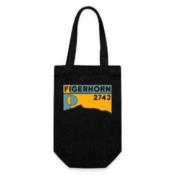 Figerhorn Sunrise Ascent Hike Hiking - Gift Bag for Bottles - black - Front