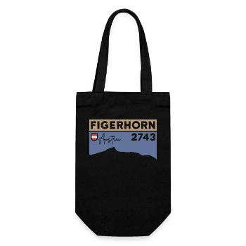 Figerhorn Sonnenaufgang Aufstieg Wanderung Wandern - Geschenkbeutel für Flaschen - Schwarz - Vorne