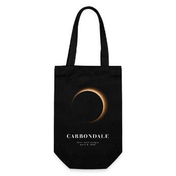 CARBONDALE TOTALE SONNENFINSTERNIS 2024 - Geschenkbeutel für Flaschen - Schwarz - Vorne