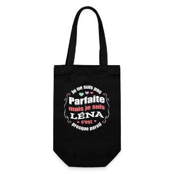 LÉNA PARFAITE - PRENOM LÉNA - Sac à bouteille - noir - Devant