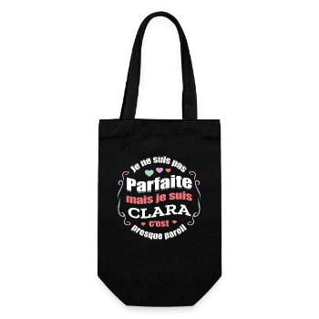 CLARA PARFAITE - PRENOM CLARA - Sac à bouteille - noir - Devant