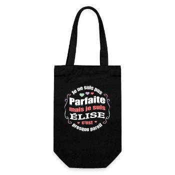 ÉLISE PARFAITE - PRENOM ÉLISE - Sac à bouteille - noir - Devant