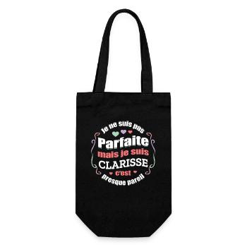 CLARISSE PARFAITE - PRENOM CLARISSE - Sac à bouteille - noir - Devant