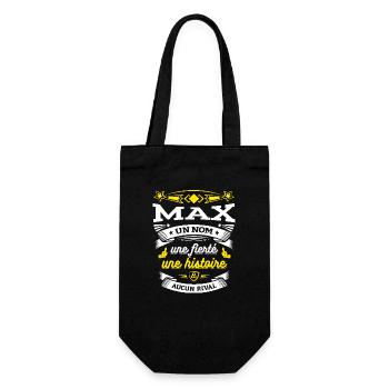 MAX UN NOM UNE FIERTÉ AUCUN RIVAL - Sac à bouteille - noir - Devant