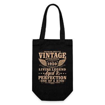 Vintage 1950's Vintage Birthday Retro Gift - Gift Bag for Bottles - black - Front