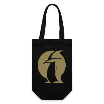 Pingouin Chapeau de Sorcière Silhouette Créatures Magiques - Sac à bouteille - noir - Devant