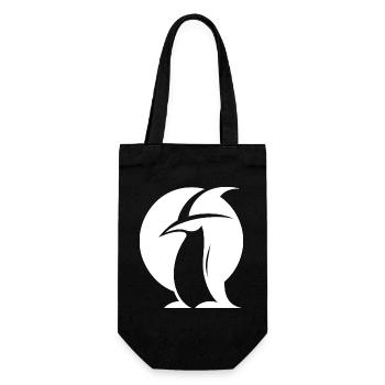 Pingouin Chapeau de Sorcière Silhouette Créatures Magiques - Sac à bouteille - noir - Devant