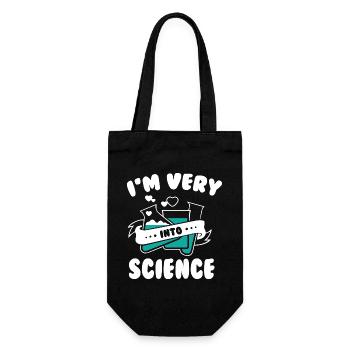 I m Very Into Science - Geschenkbeutel für Flaschen - Schwarz - Vorne