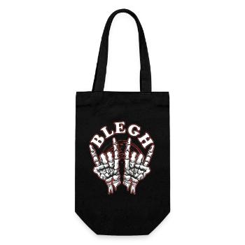 Blegh Metalcore Deathcore - Geschenkbeutel für Flaschen - Schwarz - Vorne