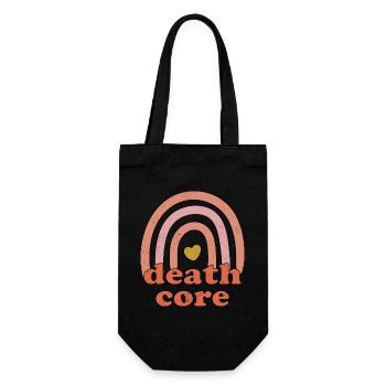 Lustiger Deathcore Sarkastischer Metal Metalhead - Geschenkbeutel für Flaschen - Schwarz - Vorne