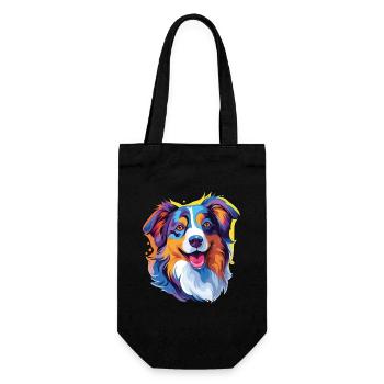 Berger australien pop art - Sac à bouteille - noir - Devant