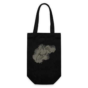 Wild horse - Gift Bag for Bottles - black - Front