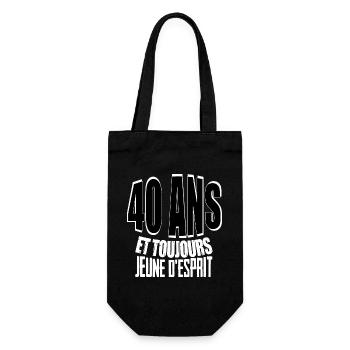 40 ans maillot anniversaire cadeau homme humour - Sac à bouteille - noir - Devant