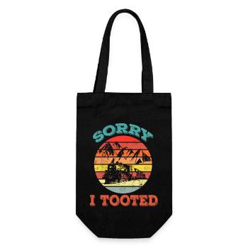 Désolé j’ai Tooted - Rétro - Sac à bouteille - noir - Devant