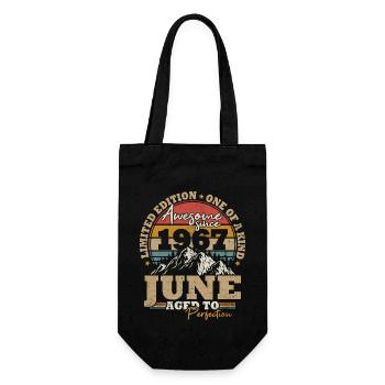 Juin 1967 Vintage Cadeau D’anniversaire 56 ans - Sac à bouteille - noir - Devant