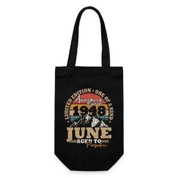 Juin 1948 Vintage Cadeau D’anniversaire 75 ans - Sac à bouteille - noir - Devant