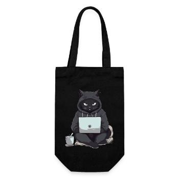 Black Cat Bombay Cat Outfit for - Gift Bag for Bottles - black - Front