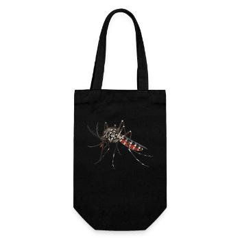 moustique tigre - Sac à bouteille - noir - Devant