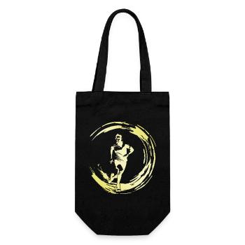 Running Marathon Man - Gift Bag for Bottles - black - Front