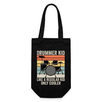 Drummer kid like a regular kid only cooler - Sac à bouteille - noir - Devant
