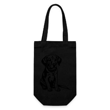 Beagle Dog - Gift Bag for Bottles - black - Front